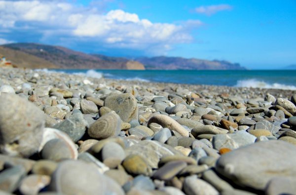 Анапа галечный пляж