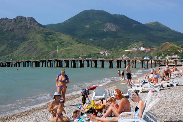 Галечные пляжи в Крыму Коктебель