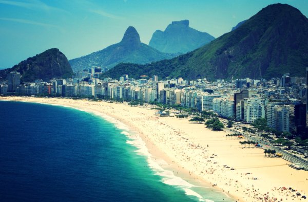 Пляж Копакабана в Рио-де-Жанейро