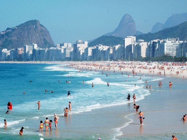 Пляж Ипанема в Рио-де-Жанейро САП