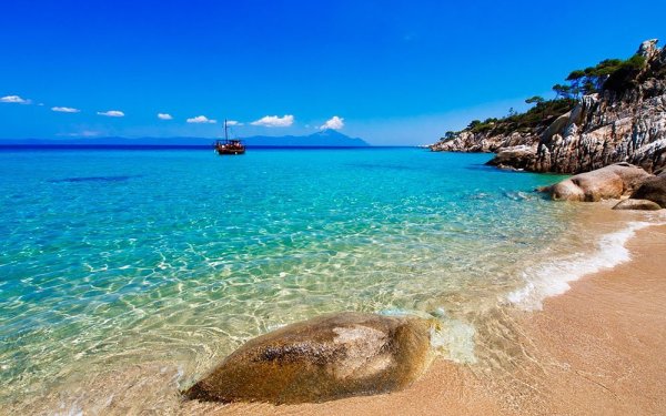 Греция Халкидики море