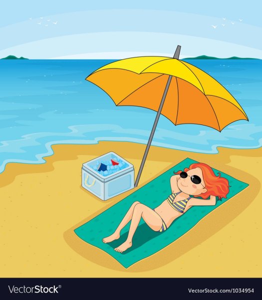 Нарисованный пляж