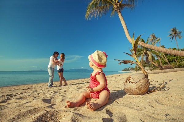 Море пальмы семья