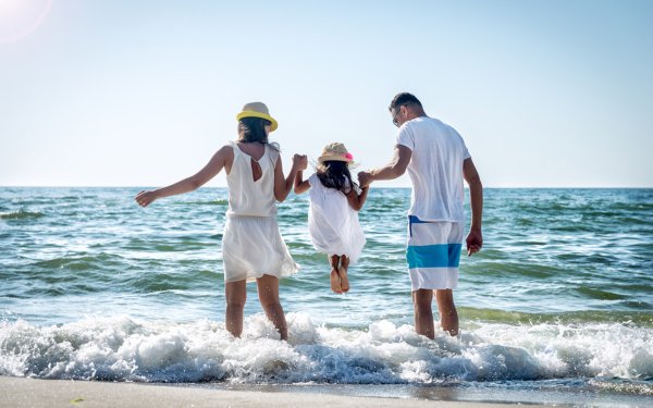 Семья на отдыхе