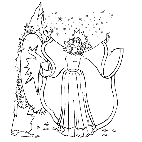 Рисунок к сказке Снежная Королева