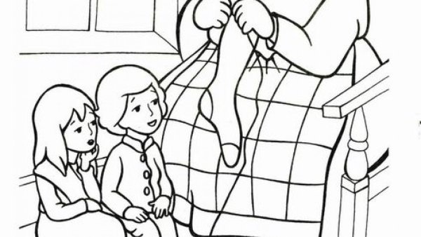 Герда и Кай Снежная Королева raskraska