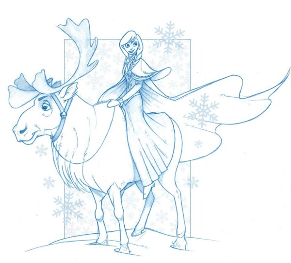 Снежная Королева рисунок