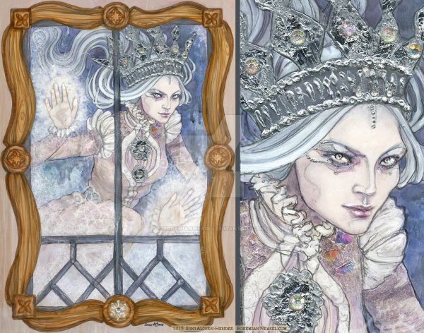 Снежная Королева на окно