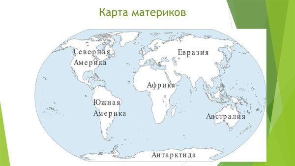 Карта мира с материками 4 класс ВПР окружающий