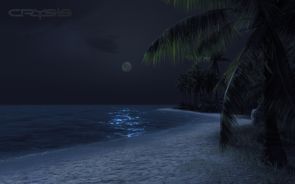 Необитаемый остров ночью