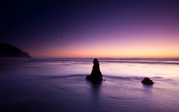 Ночь море закат