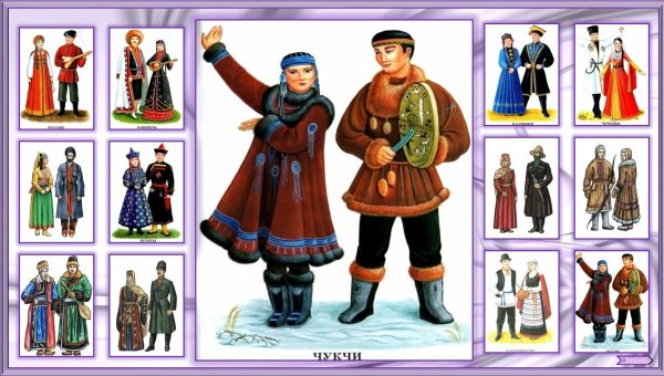 Дидактическая игра костюмы народов России