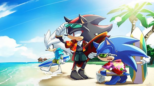 Соник и Шедоу на море