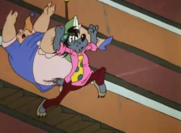 Волк на тазике из ну погоди