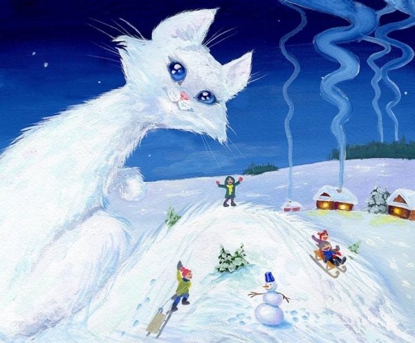 Зима рисунок