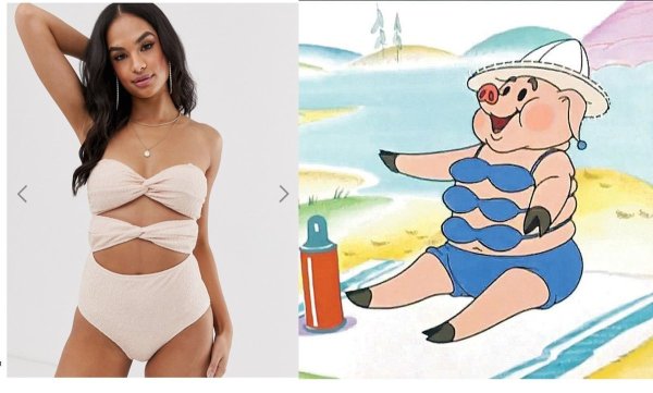 Свинья в купальнике