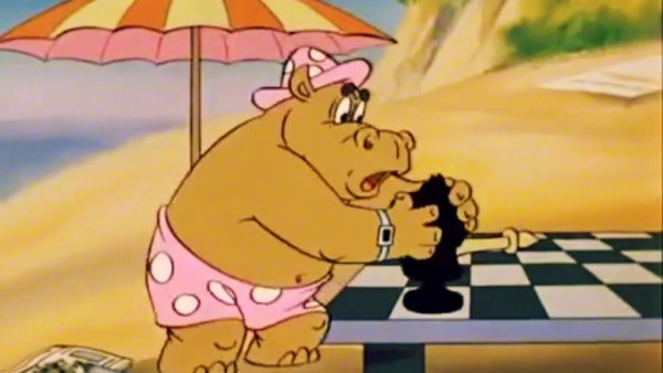 Свинка из ну погоди на пляже