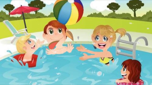 Летние игры для детей купание