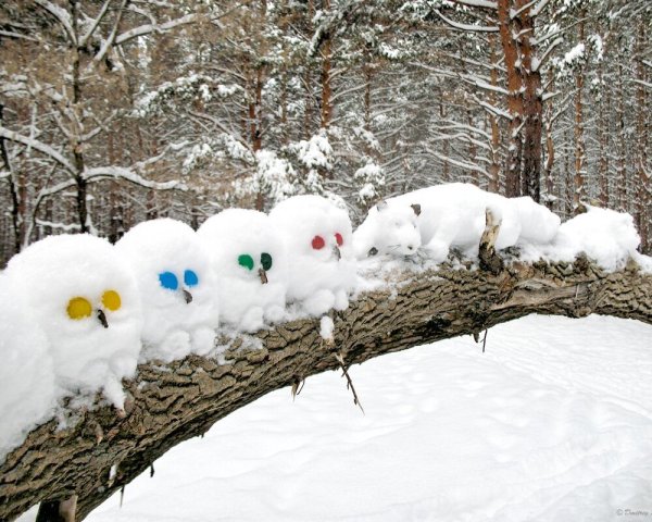 Забавный Снеговик