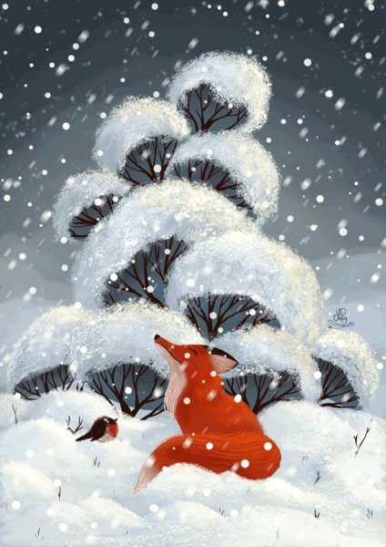 Снежные иллюстрации