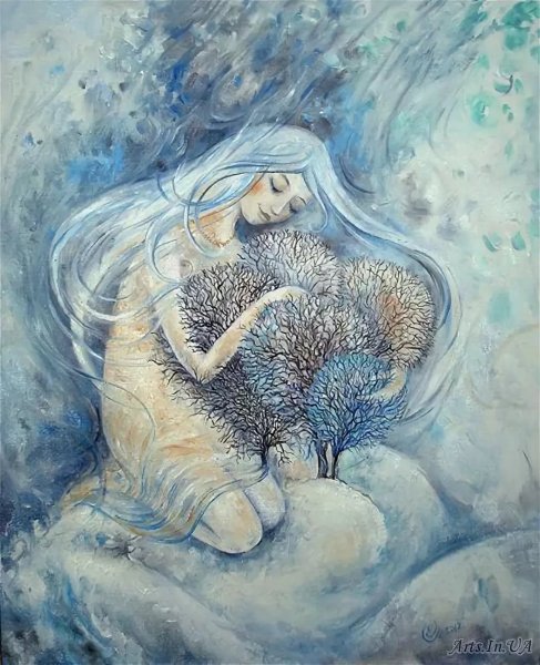 Художник Елена Сениченко зимнее