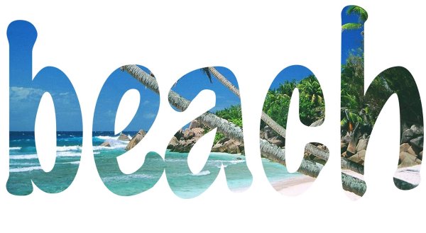 Красивая надпись Бич