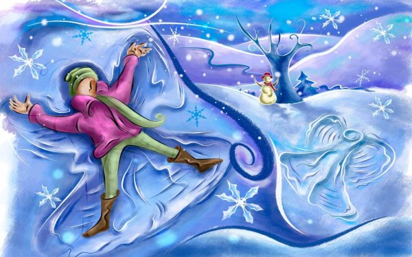 Зимняя фантазия рисунок