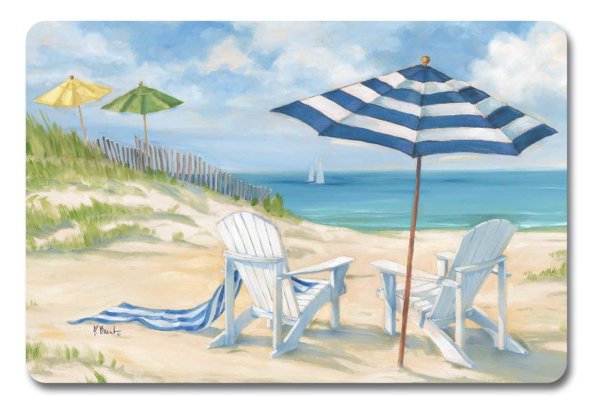 Рисунок пляжа и моря