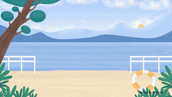 Пляж рисунок