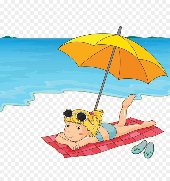 Пляж рисунок