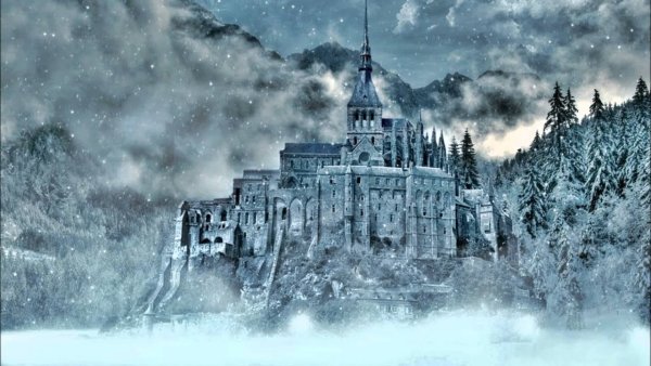 Замок Ноттингем зима