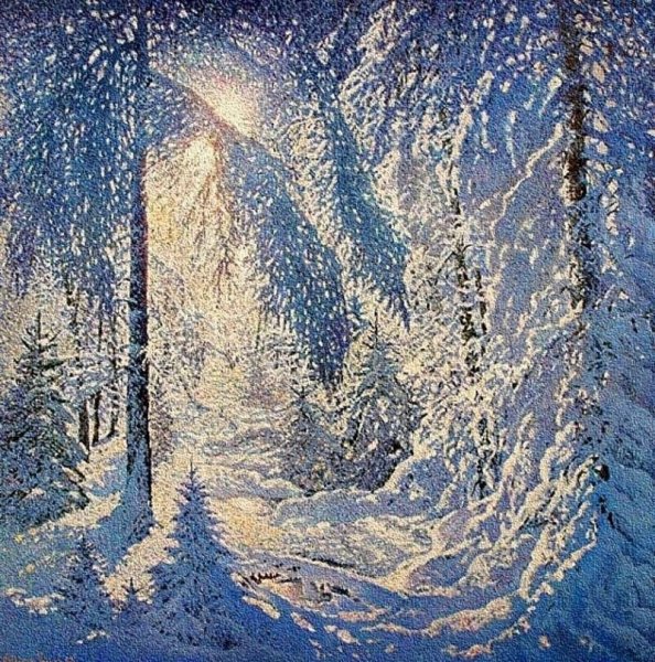 Владимир Крылов зима живопись