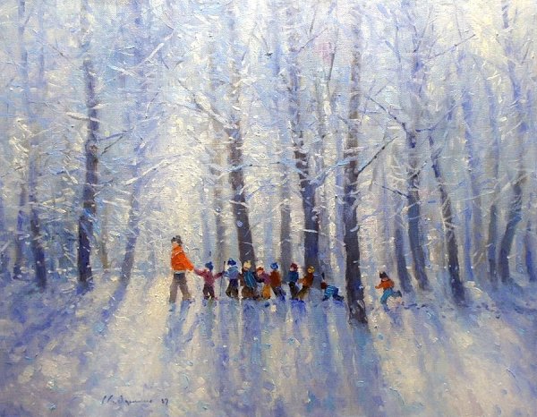 Алексей Савченко художник зима