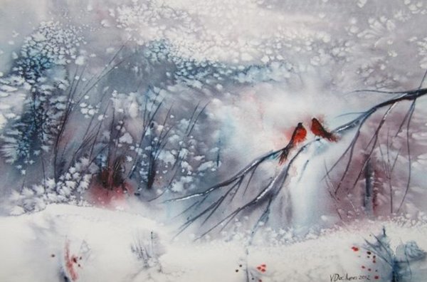Художник: Венета Дочева зима