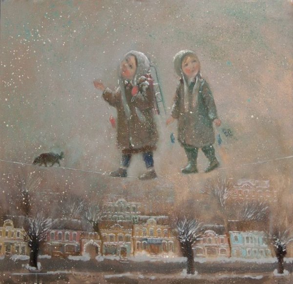 Сюзева Наталья картины о зиме