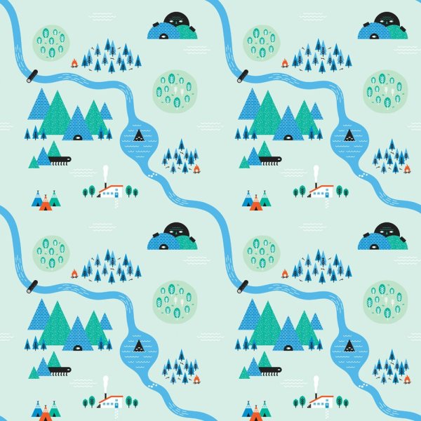 Карта нарисованная