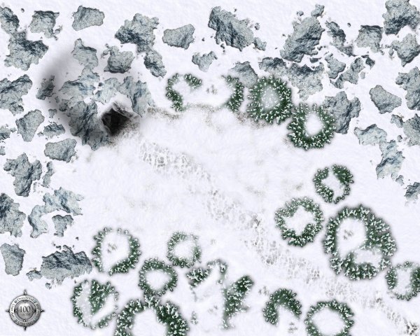 ДНД зимний Battle Map