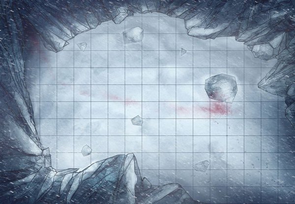 Ледяная пещера карта ДНД