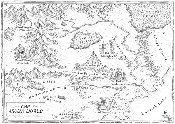 Средневековая карта местности