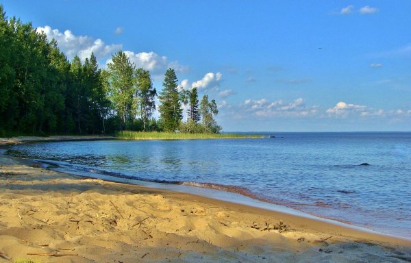 Берег Онежского озера, Карелия