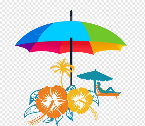 Нарисовать пляжный зонтик