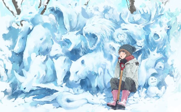 Зимние аниме персонажи