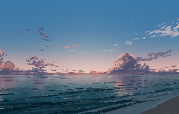 Анимешное море