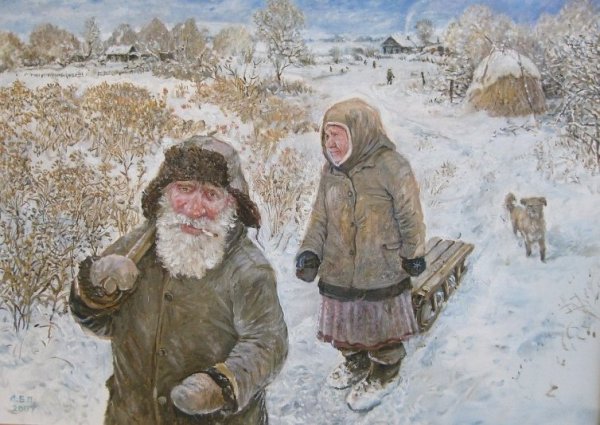 Леонид Баранов художник картины дед да баба