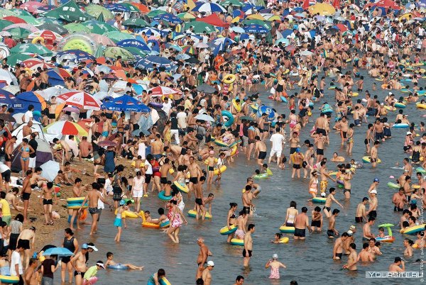 Пляж в Китае