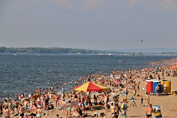 Самара набережная пляж