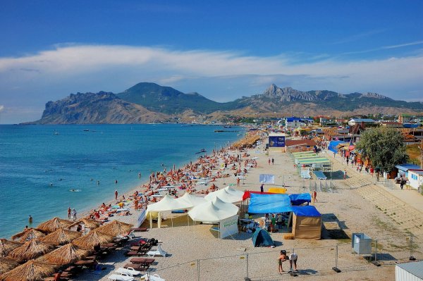 Пляж Литфонда Коктебель