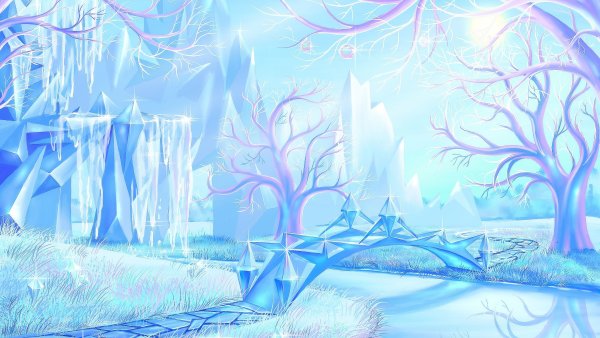 Сказочный зимний фон