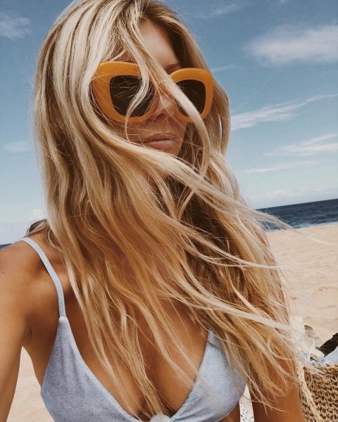 Волосы летом