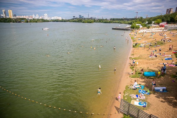 Рублевское водохранилище пляж